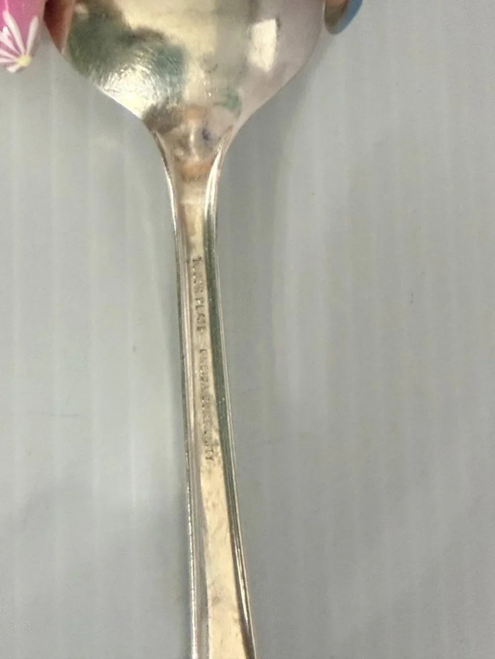 Friendship Medality‎ Oneida Tudor plate Serving Spoon 1932 8 1/4